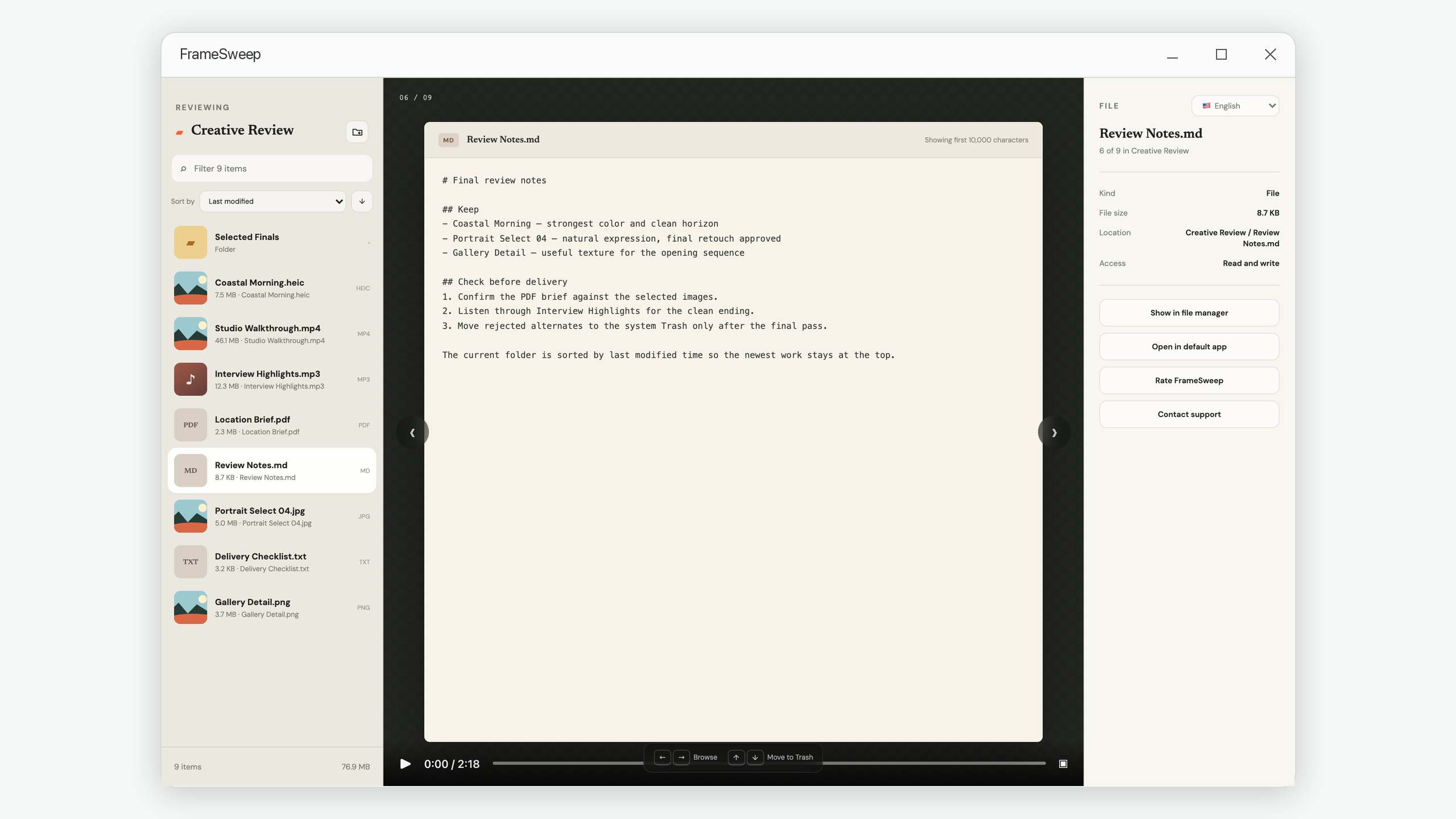 Markdown text preview limited to the beginning of a local file